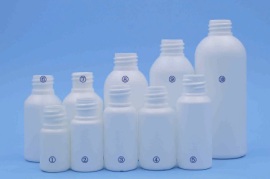 深圳现货供应100ML外用液体药用高密度聚乙烯瓶 20#螺纹平顶盖 HDPE 100ML