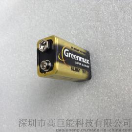 批发9V电池 厂家供应9V碱性电池 6LR61/9V 深圳电池厂