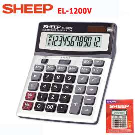 SHEEP喜普EL-1200V 12位电子太阳能计算器