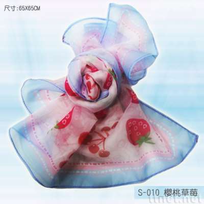 樱桃草莓丝巾（S-010）