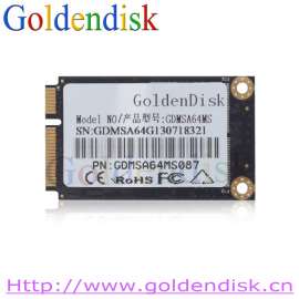 glodendisk MSATA固态硬盘220MB/S 64G